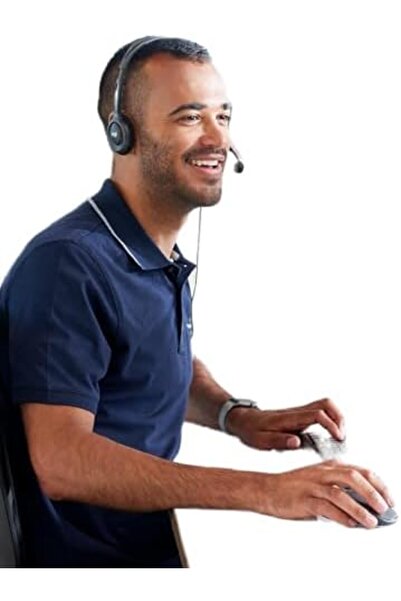 logitech H111 Wired Headset, Stereo Headphones With Noise Cancelling Microphone, 3.5 mm Audio Jack,