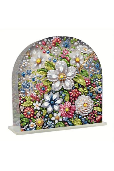 Choice ZJH021 A floral pattern acrylic diamond painting tissue box cover DIY kit, beautiful and practical f