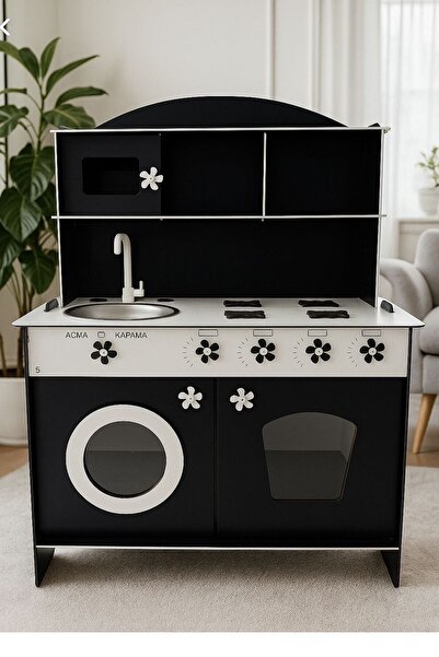 EFLİN DEKOR Oyuncak Mutfak Hediyelik Ahşap Oyuncak Mutfak