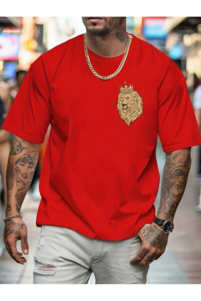 WOODROFFE Tricou cu imprimeu Erke Lion Emblem Nou sezon oversize casual