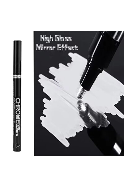 Choice 1 قطعة فضية 5/1 قطعة كروم قلم تحديد مرآة طلاء مقاوم للماء لإصلاح الصخو...