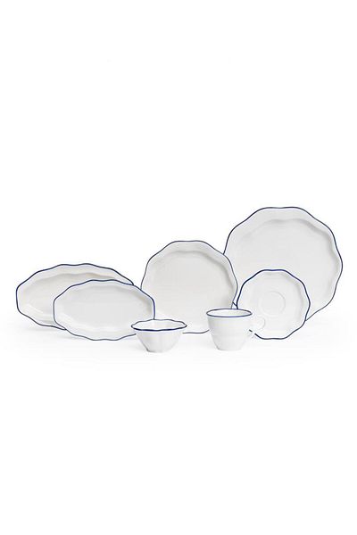 Maxx Doria Daily Blue 6 Person 26 Piece Breakfast Set Pa2088