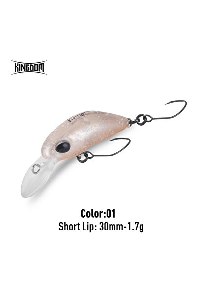 Kingdom طُعم صيد أسماك ميني ميناو من كينجدوم، 30 مم، 1.7 جم، لون 01، 1.7 جم، ...