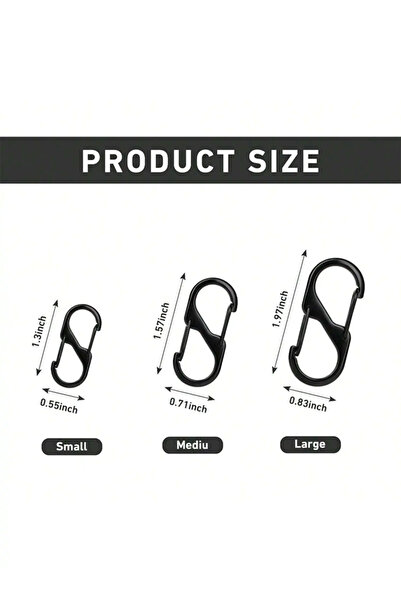 Choice1 جهاز مضاد للسرقة بمشبك سحاب أسود متوسط ​​الحجم، سحاب حقيبة ظهر من 6 ق...