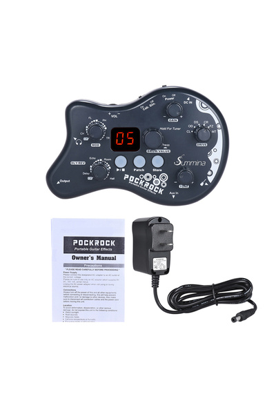 Choice دواسة تأثير جيتار PockRock المحمولة متعددة التأثيرات بمقبس أمريكي رماد...