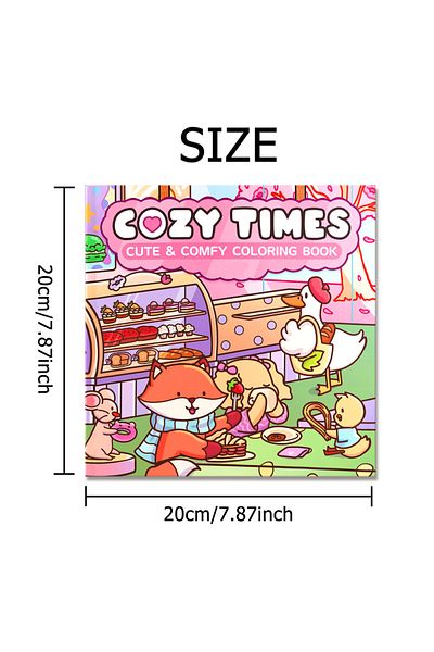 Choice MULTI COZY TIMES Bold-easy Patterns Coloring Book for Adults Cute Drawing Book Perfect Gift for Part