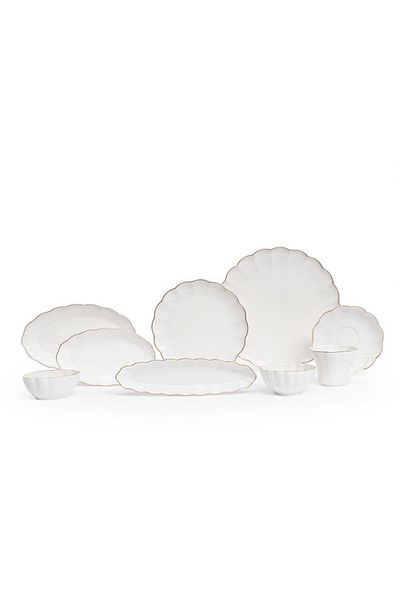 Maxx Doria Flower Gold 29 Piece Breakfast Set for 6 People Pa2082