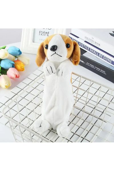 Choice WHITE 1PC Estuche de lápices de felpa suave para niños y niñas, bolsa de bolígrafos de simulación ,