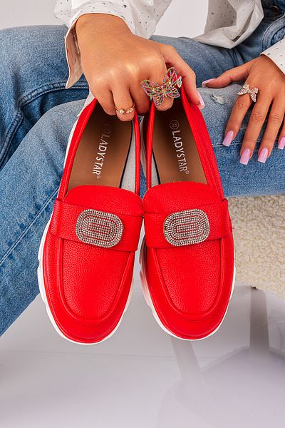 Lush Fashion Mocasini Dama din Piele Ecologica