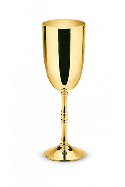 Sheffield Set of 2 gold-plated champagne glasses Chinelli