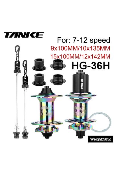 Choice Colorful HG TA-QR TANKE-MTB Hub,36 Holes 6 claw 108 Clicks NBK,Sealed Bearing,Mountain Bike Aluminum