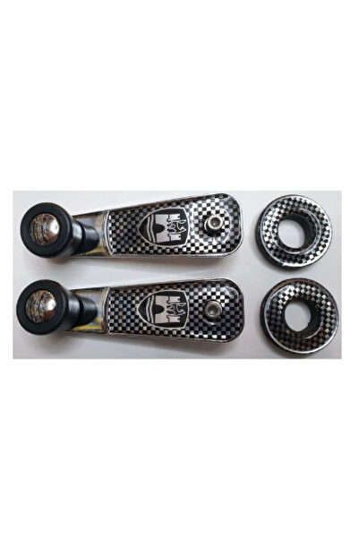 Yerli Vosvos 1303 Cam Açma Kolu Wolfsburg Krom Karbon Takım