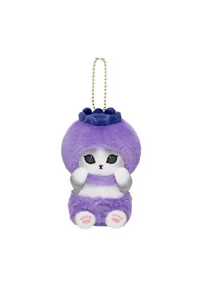 Choice Blueberry Cat Yoyo Japanese Style Cute Mofusand Plushie Shark Cat Fruit Vegetable Series Soft Hangin