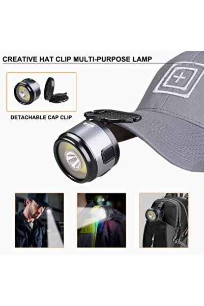 barishan medikal Kafa Lambası Dağ Yürüyüşü Kamp LED 7 Modlu Kırmızı Uyarı Taş...