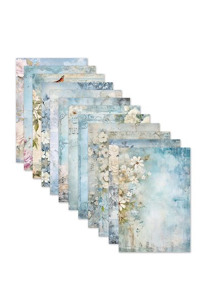 Choice 24Sheets 24 Sheets Blue Style Theme Decorative Papers Scrapbook Papers Letter Writing Papers For Jun