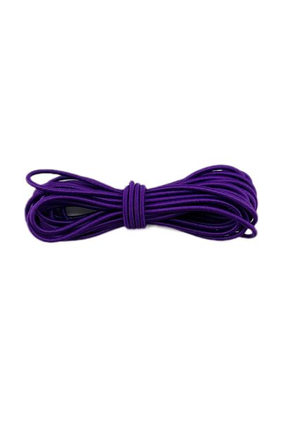 Choice 2.5mm 10M purple-1pcs 5M/10M round elastic band rubber suture rope DIY sewing clothing accessories