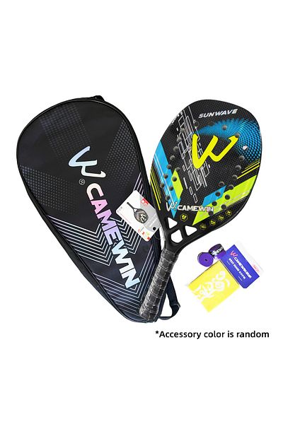 Choice 3K blue Beach Tennis Racket 3K Camewin Full Carbon Fiber Rough Surface Outdoor Sports Ball Racket Fo