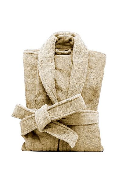 OEM Halat de baie, Unisex, Bumbac Premium, Bej, XXL