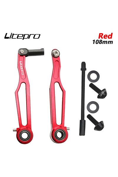 Choice Red 108mm Litepro Folding Bike V Brake Short/Long Arm 82mm/108mm Clamp 412 CNC Ultra Light Bicycle