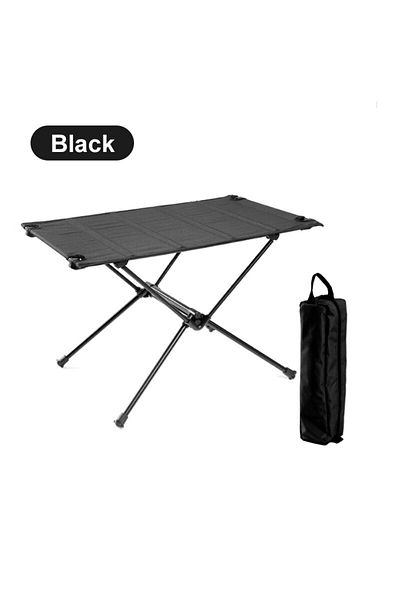 Choice Black WESTTUNE Camping Folding Table Lightweight 1680D Oxford Roll-Up Table Portable Aluminum Alloy