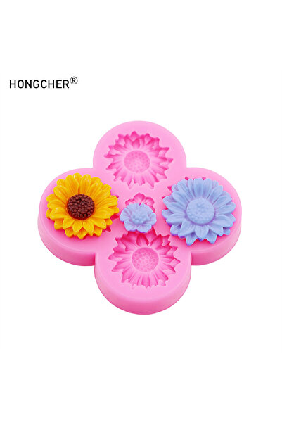 Choice1 Pink Flowers silicone mold flower resin phone case head rope hair car...