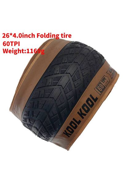 Choice Foldable 1 tire New JILUER 26x4.0 Bicycle Tire Snow bike Half Bald Bike Fat 26 Inch Folding Tire Cyc