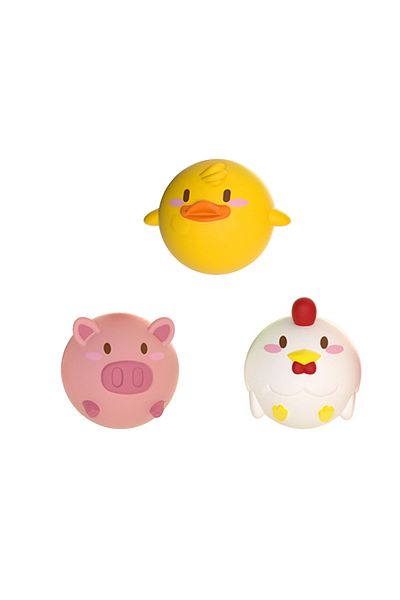 Choice 3pcs A 1134 Baby Cute Animals Bath Toy LED Light Up Toys Swimming Water Soft Rubber Float Induction