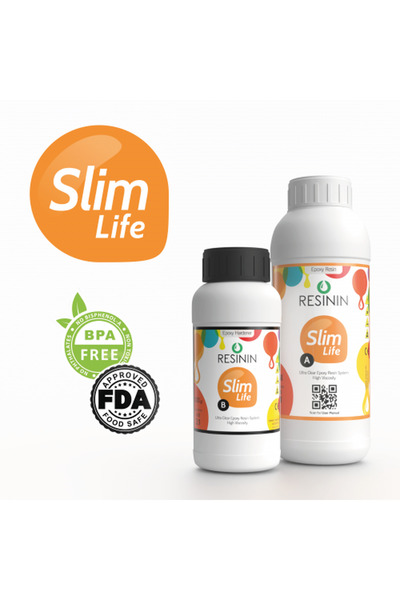 Resinin Slim Life 1500 Gr A+B Gıda Temas Uyumlu Epoksi Reçine