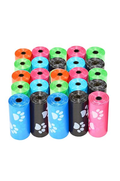 Ropet Ropet® 360 Toilet Bags Set 24 rolls x 15 pcs For Dogs, Multicolor