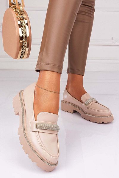 Lush Fashion Mocasini Dama din Piele Ecologica
