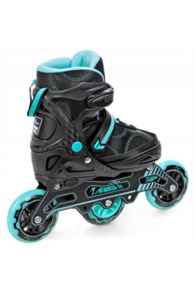 Raven Raven Arden Big Wheels Adjustable Roller Skates, Black/Turquoise, L(36-40)