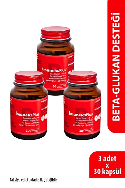 Imuneks Farma Plus Beta Glukan (1,3/1,6) Aserola Meyve Tozu,Kuşburnu Ekstresi...