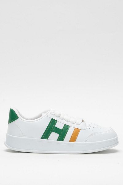 Liger Unisex Sports Sneaker Shoes White - Green