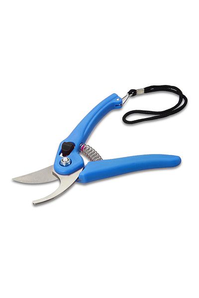 Generic 7.5 Inch Hand Pruner Cutter with Carbon Steel Blades – Garden Branch Trimmer for Home Use (Blue)