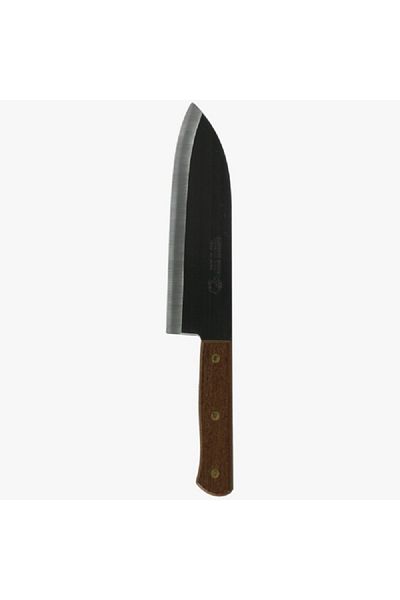 Kai Wooden Handle Cleaver Black and Silver