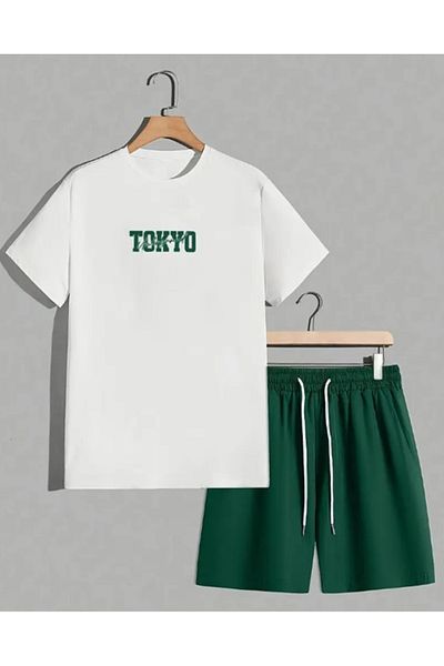 FRESSO Oversize Tokyo Printed T-Shirt-Shorts Set
