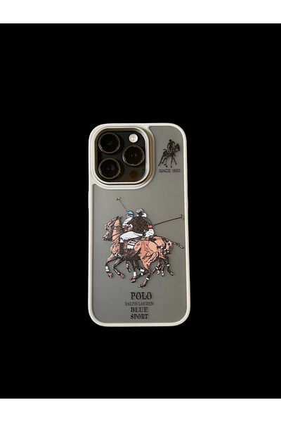 Polo Ralph Lauren Phone case compatible with iPhone 14, Polo Ralph Lauren, gray