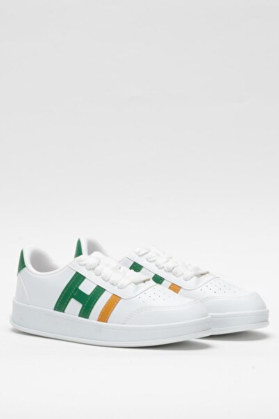 Liger Unisex Sports Sneaker Shoes White - Green