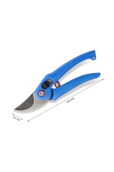 Generic 7.5 Inch Hand Pruner Cutter with Carbon Steel Blades – Garden Branch Trimmer for Home Use (Blue)