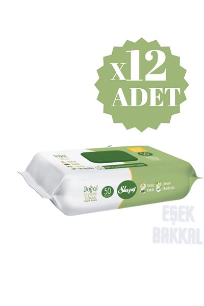 Sleepy 12-Pack Sleepy Advantage Package Cotton Natural Hand Face Body Cleaning Towel Wet Wipes 12X50 Sheets