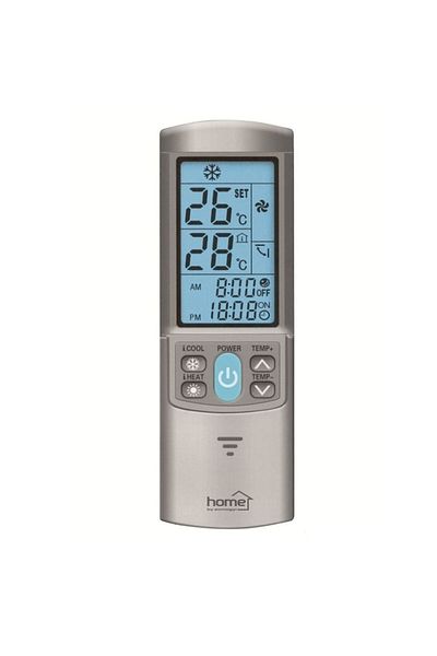 Home Universal Remote Control for Air Conditioner, Home URC 2000AC/SL, Silver