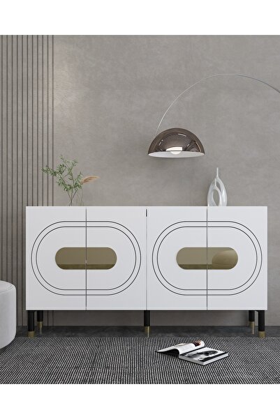 cantek dizayn DEMETCT (KB150) KONSOL BEYAZ-ALTIN