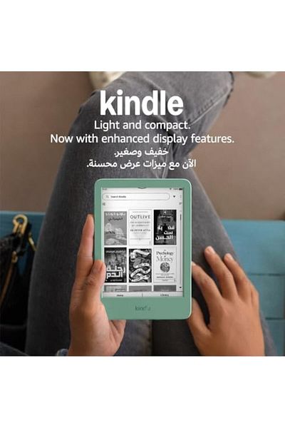 Amazon Kindle (16 جيجابايت) - أخف جهاز Kindle وأكثرها إحكاما، مع شاشة خالية من الوهج، وسرعة في تقليب الصفحات