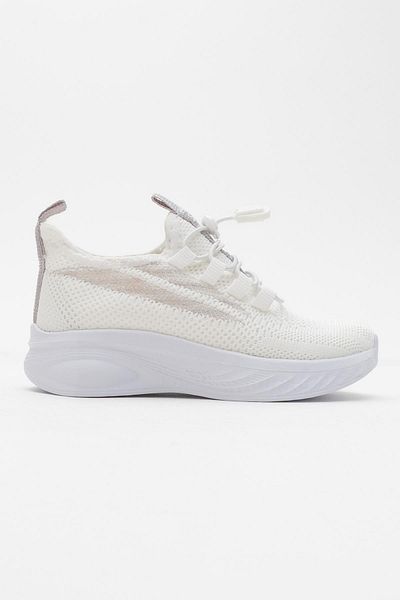 CCWAY AYAKKABI Tricotaj Pantofi Sport Copii 26-30 ICE ALB
