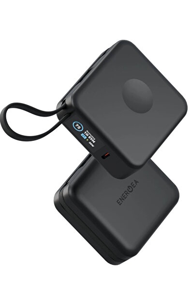 m.tk moveteck 10.000 mAh 2 Adet 20W Type-C Kablo Çıkışlı 15W Telefon Saat Kab...