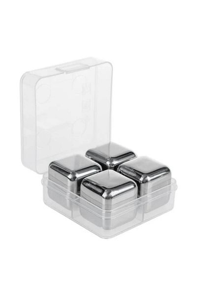 OEM Reusable Stainless Steel Cubes Set - 4pcs