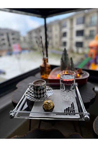 HİD DESIGN Plexi Coffee Presentation Pipe Handle Silver