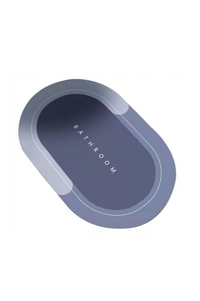 DAR Non-slip bath mat, absorbent and quick-drying backing, Oval 181-32