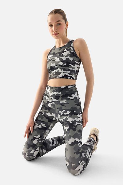 Superstacy Camouflage Patterned Digital Sports Leggings