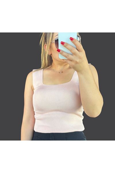 Shopriva Square Neck Sweater Blouse Sweater Undershirt